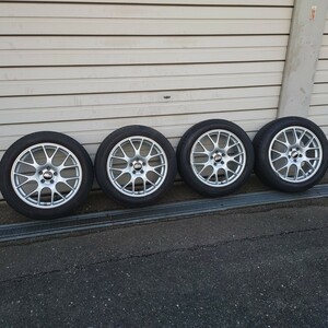 94売切 BBS CH141 8J×19H2 ET45 19インチ PCD114.3 5H 4本セット DUNLOPタイヤ225/55Ｒ19 99Vオマケ程度 5穴 福岡市 引取大歓迎 Germany