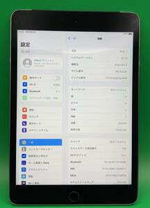 ★激安・訳あり iPad mini 4 Wi-Fi + Cellular 128GB SIMフリー 最大容量90% au ◯ MK762JA スペースグレー 中古 新古品 OG0100210594 1