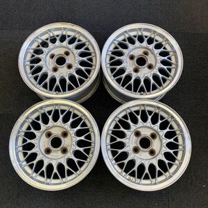 BBS 14インチ6J+45 4H-100 4本セット　センターキャップなし　M-14ボルト対応