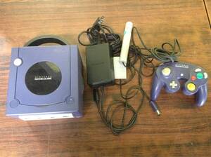 Nintendo GameCube console controller tested 任天堂 ゲームキューブ 本体1台 コントローラ1台 動作確認済 F263C2