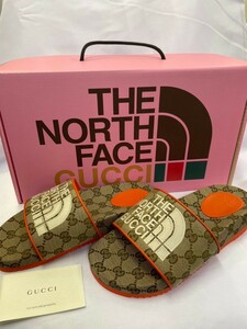 【新品】GUCCI グッチ THE NORTH FACEコラボ サンダル 24センチ