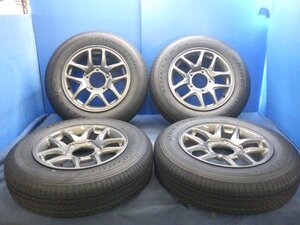 24年製 タイヤ付 スズキ純正 アルミホイール 16インチ 5.5J +22 5H 5穴 PCD 139.7 175/80R16 ブリジストン JB64 ジムニー JB74 JB23 シエラ