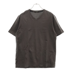 BLACK LABEL CRESTBRIDGE ブラックレーベルクレストブリッジ Vネック ストレッチ 半袖Tシャツ カットソー チャコール 51P09-719-08