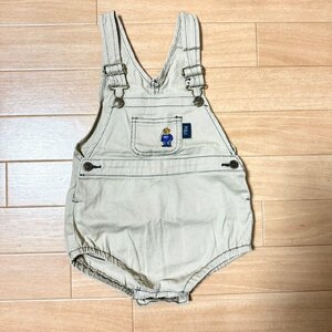 POLO Baby ポロ ベビー オーバーオール ベージュ くま ティディベア サロペット 80cm