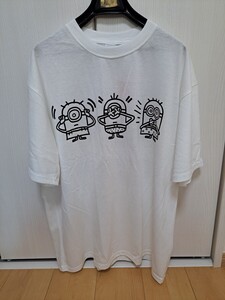 【新品】ミニオンズ/MINIONSビックロゴ&3人プリントTシャツMサイズ