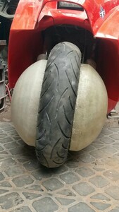 限定 MADMAX AKIRA 金田バイク風 ホイールカバー ジェンマ 一点物 カスタム 