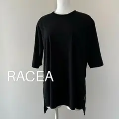 RACEA ラシア エステルスムースクループルオーバー ブラック 日本製