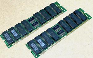 中古メモリー、TAXAN、168pin DIMM、5ボルト、16MB×2枚