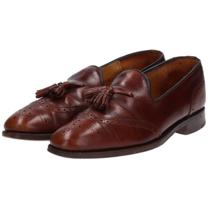 古着 ローク Loake ウイングチップ タッセルローファー 英国製 8 1/2 メンズ27.0cm相当 /saa012160 ss2501_30