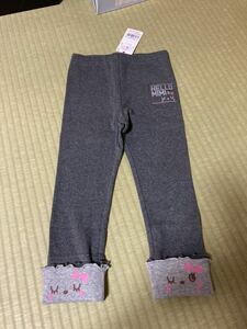 新品　kp 110cm パンツ　折り返しパンツ　ミミちゃん　スパッツ　レギンス　長ズボン　ズボン　キッズ　女の子　ニットプランナー