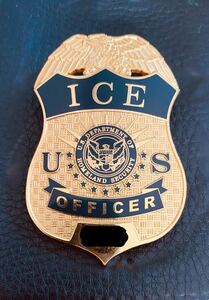 ICE 連邦移民関税捜査局 実物 ポリスバッジ 