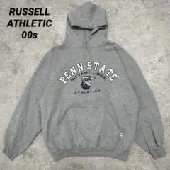 00s RUSSELL ATHLETIC カレッジプリント パーカー