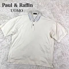 PAUL J.RAFFIN ゴルフシャツ ポロシャツ アイボリー Lサイズ