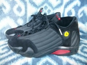 NIKE AIR JORDAN 14 RETRO 30cm US12 黒赤 極美品 NBA エア マイケル ジョーダン １４ シカゴ ブルズ Chicago Bulls