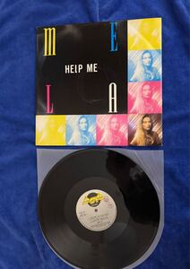 １２”シングル、『HELP ME/MELA』　　バブル最盛期　　ジャケ付き　　　EUROBEAT。