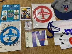 ★リンドバーグ LINDBERG ファン グッズ Tシャツ サイン下敷き シール ピンバッチ 帽子 袋など