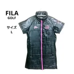 FILA GOLF フィラ ゴルフ レディース 半袖 中綿 フルジップワンピース