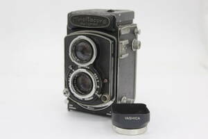 【訳あり品】 ミノルタ Minolta Minoltacord Automat Chiyoko Rokkor 75mm F3.5 フード付き 二眼カメラ v774