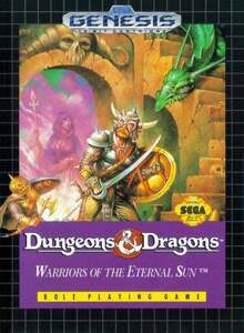 送料無料 北米版 海外版メガドライブ ジェネシス Dungeons and Dragons Warriors of the Eternal Sun GENESIS 