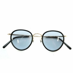 OLIVER PEOPLES Limited Edition 雅 眼鏡 サングラス メタルフレーム ボストンシェイプ 46□24-148 黒 ゴールド色 MP-2