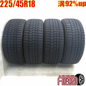 中古タイヤ 225/45r18 スタッドレスタイヤ グッドイヤー アイスナビ 8 4本セット クラウンアスリート オデッセイ ジューク 中古 18インチ