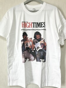 High Times マガジン Tシャツ Cheech & Chong ホワイト 洋画 洋楽 ドラマ Netflix ネットフリックス チーチ・マリン トミー・チョン