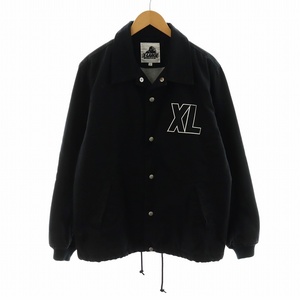 エクストララージ X-LARGE HEAVY OX COACHES JACKET 中綿ジャケット ロゴ L 黒 ブラック /AN40 メンズ