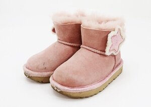 ◇【UGG アグ】子供用 ムートンブーツ ミニベイリーボタン II スター 子供用ブーツ 14.5cm