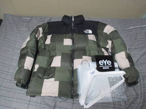 【2回着用・送料800円】eYe COMME des GARCONS JUNYA WATANABE MAN × THE NORTH FACE Patchwork Nuptse Jacket カーキ系 L ジュンヤ