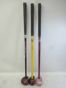 ★パークゴルフクラブ 合計3本 NTX Park Golf GX×2本/Northway Sports Strong 5×1本 右打ち ニッタクス ノースウェイ スポーツ用品 140