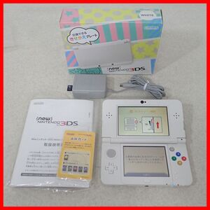 動作品 Newニンテンドー3DS 本体 KTR-001 ホワイト Nintendo 任天堂 箱説付【10