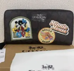 新品★ディズニー コーチ COACH コラボ シグネチャー 長財布