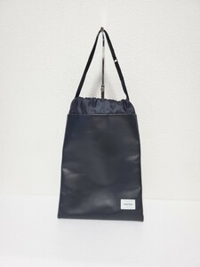 中古美品 PORTER ポーター 吉田カバン Ease Drawstring Pouch ポーチ 本革 レザーバッグ F40