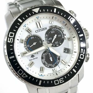 美品 CITIZEN シチズン PROMASTER プロマスター 腕時計 PMP56-3053 Eco-Drive エコドライブ 電波ソーラー クロノグラフ カレンダー 動作OK