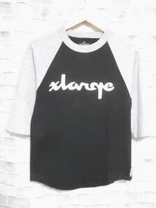 ★SALE★【XLAREGE エクストララージ】 胸ロゴ入り 七分袖TシャツsizeS