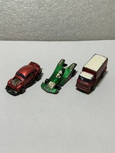 激レアヴィンテージ！CORGI JUNIORS／コーギー！VW・RACER・コカコーラトラックなど！３台セット！ダイキャストミニカー！当時物！