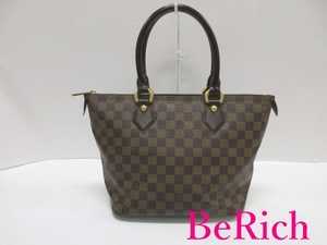 ルイ ヴィトン LOUIS VUITTON トートバッグ ハンドバッグ ダミエ サレヤ PM N51183 エベヌ LV ロゴ 【中古】【送料無料】 bk7653