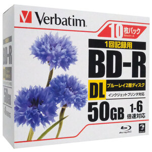 三菱化学 ブルーレイディスク Verbatim DBR50RPP10 BD-R DL 6倍速 10枚組 [管理:1000029465]