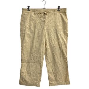 LAUREN RALPH LAUREN ロングパンツ W42 ウィメンズ ビッグサイズ ベージュ 古着卸 アメリカ仕入 2306-1334