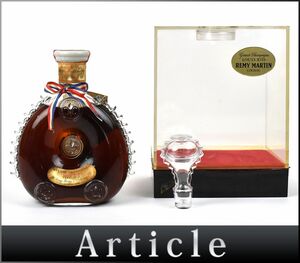 178488古酒◆未開栓 レミーマルタン ルイ13世 バカラ クリスタル コニャック ブランデー REMY MARTIN Baccarat COGNAC 700ml/ A