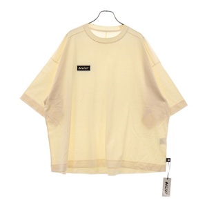 Nuldo 24SS BOX LOGO COTTON T-SHIRT ボックスロゴ コットンクルーネック半袖Tシャツ オフホワイト