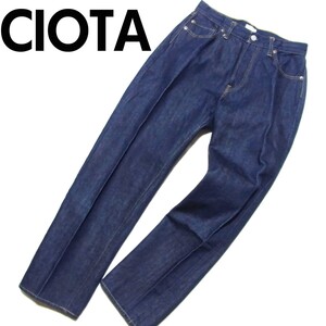 CIOTA シオタ 本藍 スビンコットン 13.5oz ストレート デニム パンツ 30 ネイビー ワンウォッシュ NPTM-1STB