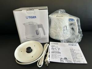 TIGER PCM-A080 WM 電気ケトル わく子 容量0.8L マットホワイト タイガー魔法瓶株式会社 保管品