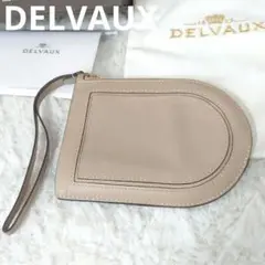 DELVAUX　デルヴォー　レザー　フラグメントケース　コインケース　ベージュ