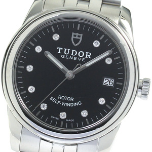 チュードル TUDOR 55000 グラマー 10Pダイヤモンド デイト 自動巻き メンズ _816792