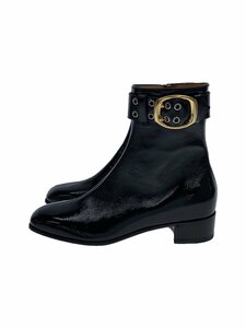 GUCCI◆ブーツ/UK7/BLK/エナメル/739926