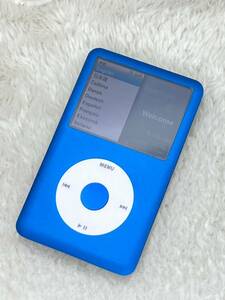 希少Apple iPod classic 第6.5世代 160GBから256GB ブルー 青色 青カスタム　改造 MC297JかMC293J 