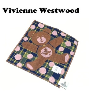 【Vivienne Westwood】(NO.5799）ヴィヴィアンウエストウッド タオルハンカチ クマ　ベア　未使用　26cm