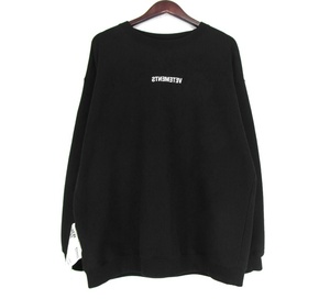 ヴェトモン VETEMENTS ■ 19AW 【 Inverted Logo Sweatshirt UAH20TR728 】 フロント ロゴ プリント トレーナー　33748