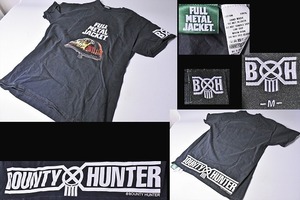 BXH ★ バウンティハンター ★ Tシャツ ★ FULL METAL JACKET ★ 黒 ★ M ★ 綿100% ★ フルメタルジャケット ★ BORN TO KILL ★ 中古品